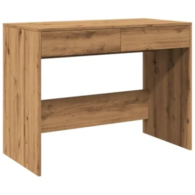 Image de vidaXL Bureau chêne artisanal 101x50x76,5 cm bois d&#039;ingénierie856765