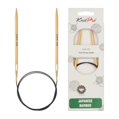 Afbeelding van KnitPro Bamboe rondbreinaalden 60cm 5.00mm