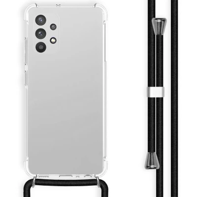 Afbeelding van iMoshion Hoesje Geschikt voor Samsung Galaxy A32 (4G) met koord Backcover Transparant