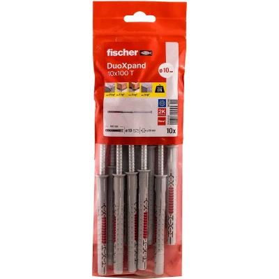 Afbeelding van fischer constructieplug [10st] DuoXpand T verzonken kop 10x100mm