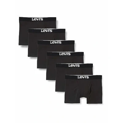 Afbeelding van Levi&#039;s Solid Basic Boxers voor heren, 6 stuks heren boxershort, Zwart, XL