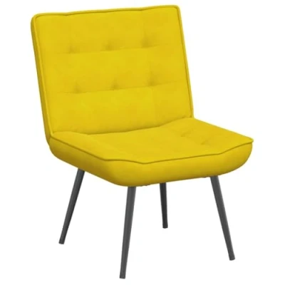 Afbeelding van vidaXL Relaxstoel 64x74x84 cm fluweel geel