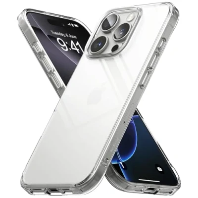 Afbeelding van Ringke beschermhoes compatibel met iPhone 16 Pro Max [Fusion] transparant ultradun robuust stijf achterkant zachte bumper schokbestendige case accessoires