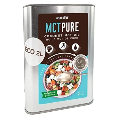 Afbeelding van Nutribe MCT Pure C8 C10 kokosolie Eco 2 LT.