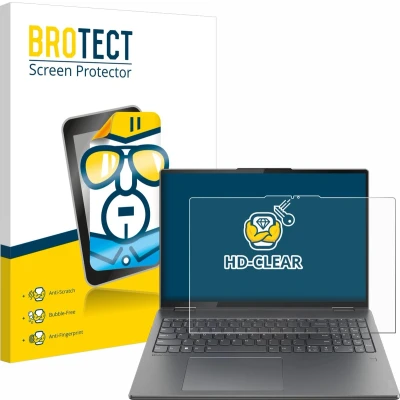 Afbeelding van BROTECT Screenprotector voor Lenovo Yoga 7i 2 in 1 Gen 9 16&quot; Folie Beschermfolie transparant