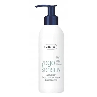 Afbeelding van Ziaja Yego Sensitiv łagodzący żel do mycia twarzy dla mężczyzn 200ml