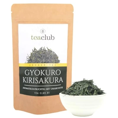 Afbeelding van Gyokuro Kirisakura 100 g groene thee uit Japan, smakelijk fruitig met fijne zoetheid en umami, hoogwaardige Japanse thee, TeaClub
