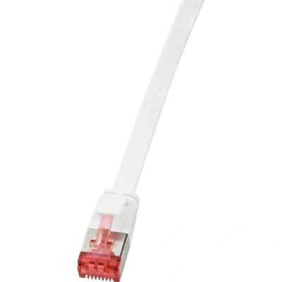 Afbeelding van LogiLink CF2061S RJ45 Netwerkkabel, patchkabel CAT 6 U/FTP 3.00 m Wit Vergulde steekcontacten 1 stuk(s)
