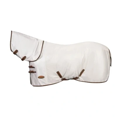 Image de Weatherbeeta Couverture Anti Mouches Comfitec Tyro Mesh Combo Neck White/Green/Burnt Orange 125/175