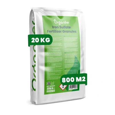 Afbeelding van Organifer IJzersulfaat Meststof Mos verwijderaar 20kg Voor 1000m2