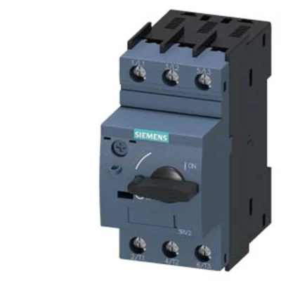 Afbeelding van Siemens 3RV2011 0EA10 Vermogensschakelaar 1 stuk(s) Instelbereik (stroomsterkte): 0.28 0.4 A Schakelspanning (max.): 690 V/AC (b x h d) 45 97 mm