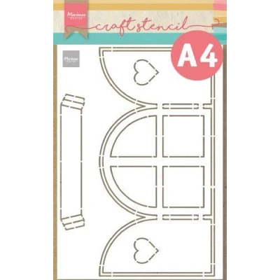 Afbeelding van Marianne D Craft Stencil A4 Window PS8077 30x21cm