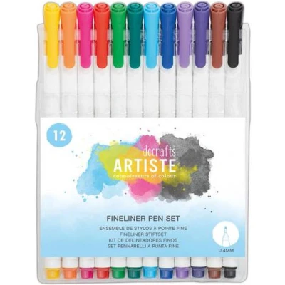 Afbeelding van Fine Liner Pen Set (12pk)