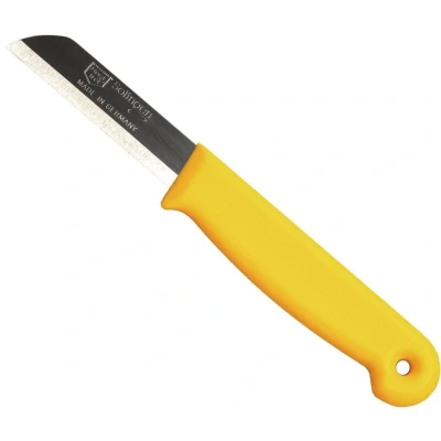 Afbeelding van Solingen Schilmesje RVS Glad 16 cm met &quot;Blade Cover&quot; Geel