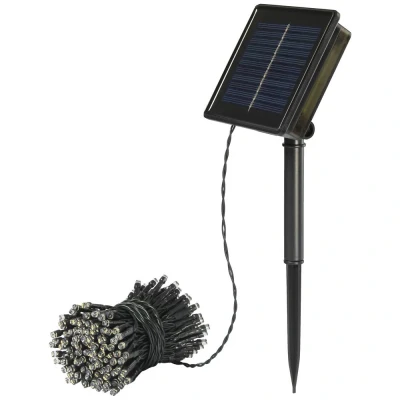 Afbeelding van Sygonix SY 5596928 Lichtketting op zonne energie LED Warmwit, Koudwit Zwart, Standaard groen (zijdemat)