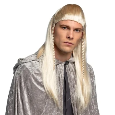 Afbeelding van Boland Pruik Elf Blond steil lang Unisex Fantasy