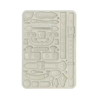 Afbeelding van Stamperia KACMA548 siliconen bakvorm, A5, grijs, 14,8 x 21 1,1 cm