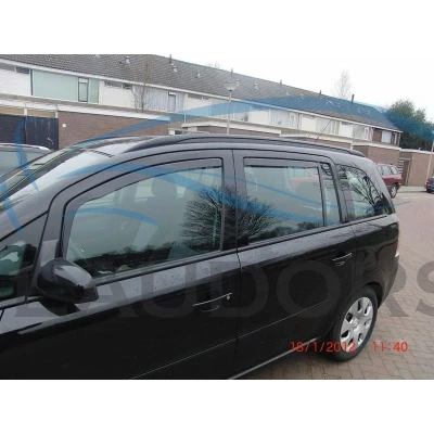 Afbeelding van Zijwindschermen geschikt voor Opel Zafira B 5 deurs va. 2005 V + A ramen