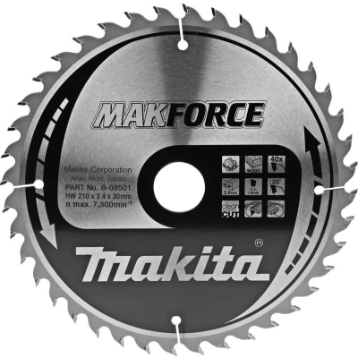 Afbeelding van Makita Zaagblad Hout 210X30x2,4 40T 20G B 08501