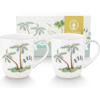Afbeelding van Pip Studio Jolie S Espressokopje 14,5 Cl Set Van 2 Wit