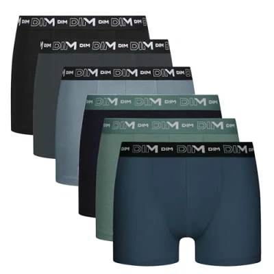 Image de DIM Boxer Coton Stretch Respirant Maintien Optimal Homme x6, Lot Nordique, XL