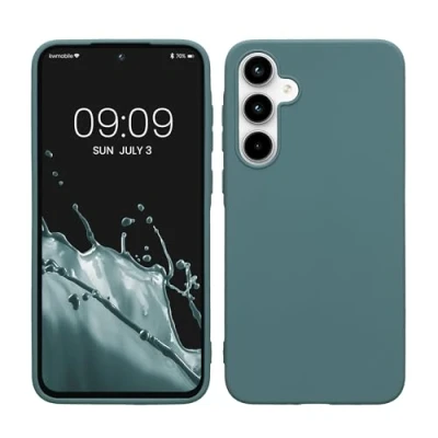 Afbeelding van kwmobile telefoonhoesje geschikt voor Samsung Galaxy A35 Hoesje smartphone Back cover in Arctische nacht