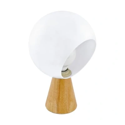 Afbeelding van EGLO Mamblas Tafellamp 1 lichts 31 cm. E14 Hout/wit