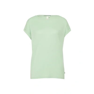 Afbeelding van Q/S designed by T shirt Maat S Vrouwen 6503 BLUE GREEN Lyocell