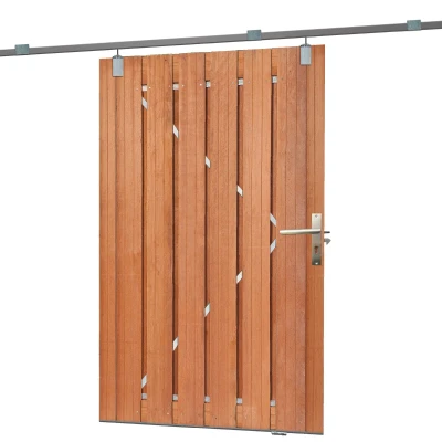 Afbeelding van Tuindeur schuifsysteem hardhout H195 x 130 cm