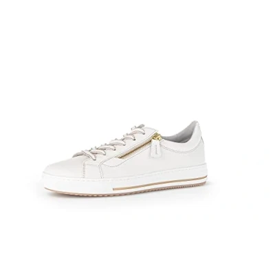 Afbeelding van Gabor Comfort Sneakers laag, Dames, Maat: 38, Latte/gold Veloursleer