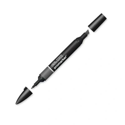 Image de Winsor &amp; Newton « ProMarker » 0203157 Marqueur professionnel 2 pointes, fines et larges pour dessins, design mises en page Gris froid 5