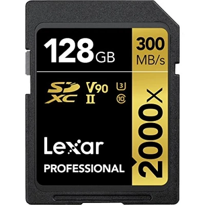 Afbeelding van LEXAR PROFESSIONAL 2000X SDXC 128GB UHS II U3 V90 SD Kaart