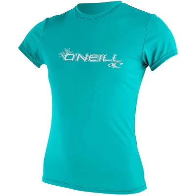 Afbeelding van O&#039;Neill UV shirt voor dames met korte mouwen Basic Sun Aqua maat L