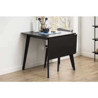 Afbeelding van Eettafel Rover 80/120x80 zwart