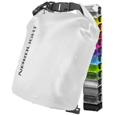 Afbeelding van waterdichte tas 2 l Dry Bag (wit) tas, rugzak met roltopsluiting en schouderriem Zwemmen, strand, kanoën, suppen, duiken