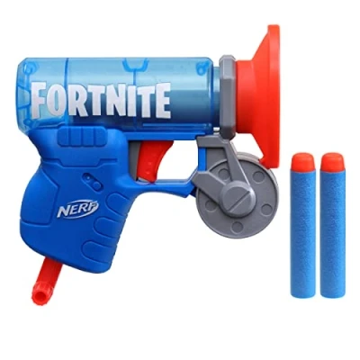 Afbeelding van Nerf Fortnite MicroShots Micro Grappler Mini dartpistool, inclusief 2 officiële Elite darts