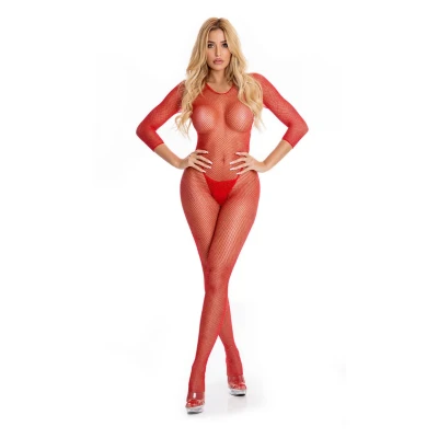 Afbeelding van Risque Kruisloze Bodystocking Rood
