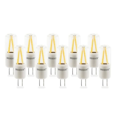 Afbeelding van G4 LED Filament 2W Warm Wit Dimbaar 10 Pack
