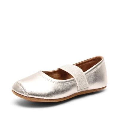 Afbeelding van Bisgaard Ballet Pantoffels voor kinderen, Maat: 35, Silver Leer