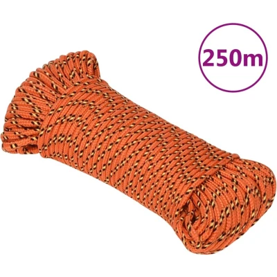 Afbeelding van VidaXL Boottouw 3 mm 250 m polypropyleen oranje