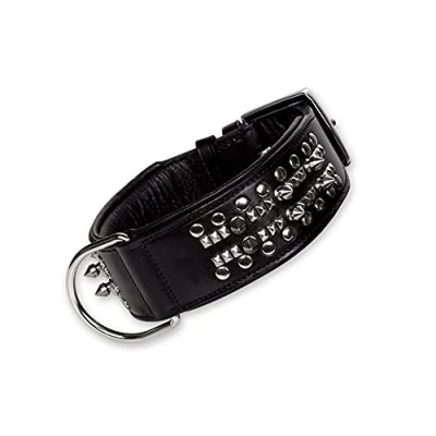 Afbeelding van Nobby halsband delgado zacht leer zwart 60 cm 1 ST