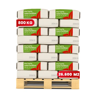 Afbeelding van Organifer Pro Turf &amp; Gazon Meststof Gefaseerde Afgifte (40x = 800 kg voor 26.600 m2)