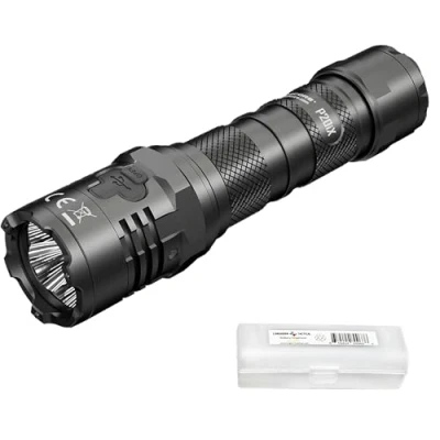 Afbeelding van Nitecore P20iX Tactische zaklamp, 4000 lumen, USB C, oplaadbaar, hoge helderheid, met LumenTac organizer