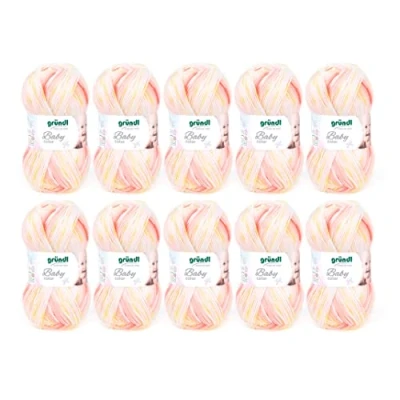 Afbeelding van 3457 01 Baby Color 10x50 gram koraal multicolor