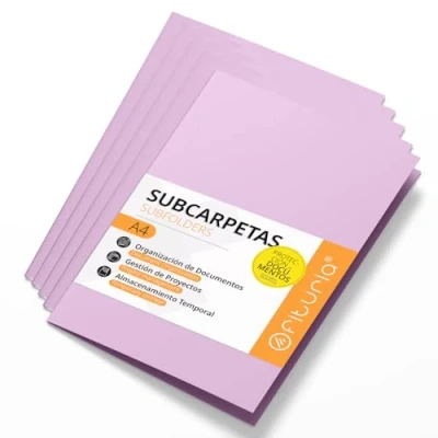 Afbeelding van Ofituria Verpakking van 50 A4 kartonnen onderleggers, 180 g, paars