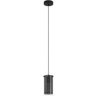 Afbeelding van EGLO Pinto Textil 1 Hanglamp E27 Ø 12 cm Zwart