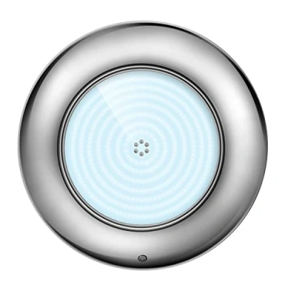 Afbeelding van LyLmLe Led zwembadspot, gevuld met hars, 35 W, extra plat, behuizing van roestvrij staal 316 l, 3500 lm, stralingshoek 140 graden, IP68 waterdicht, 12 V AC/DC, 6000 K