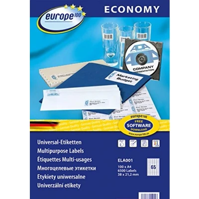 Afbeelding van Avery Dennison, Labels, ELA001 printeretiket Zelfklevend
