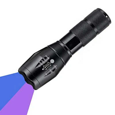 Afbeelding van WESLITE UV zaklamp, 365nm en 395nm 2 in 1 Zaklamp Ultraviolet Zaklampen Zwart Licht Zoomable Urine Detector voor Huisdieren Schorpioenen Rotstekening Fotografie