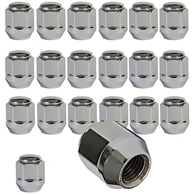 Afbeelding van 20 stuks wielmoeren M12 x 1,5 60 gesloten kegel SW19 H25 SW 19 mm compatibel met Mazda, Mitsubishi, Nissan, Opel, Peugeot, Smart, Toyota, Volvo